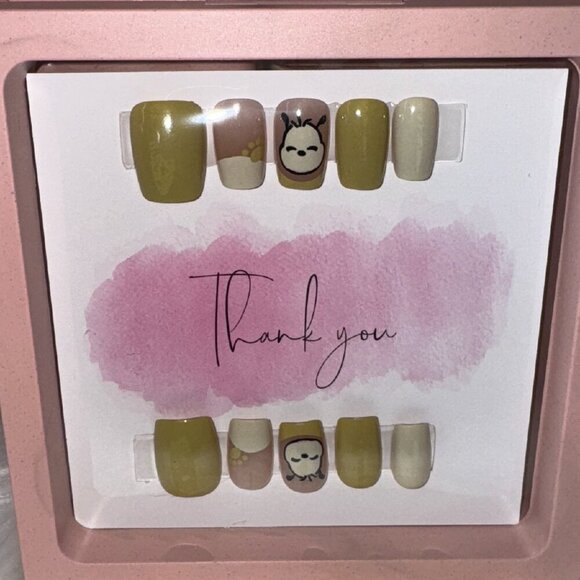 Hand Painted Press-On or Glue-On Nails Size M - Picture 2 of 6